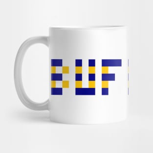 Pixel Hockey City Buffalo 1996 Retro Mug